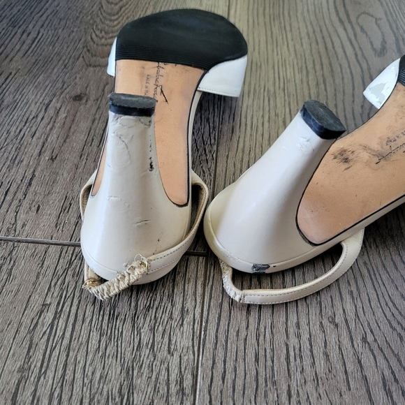 Salvatore Ferragamo mules kitten heels 5 5.5 vintage - Picture 6 of 11